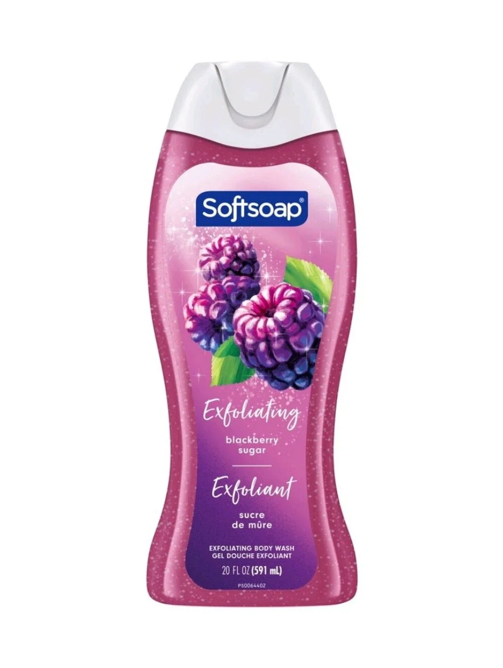 ⭐4/$15 Softsoap Exfoliating Body Wash Blackberry Sugar